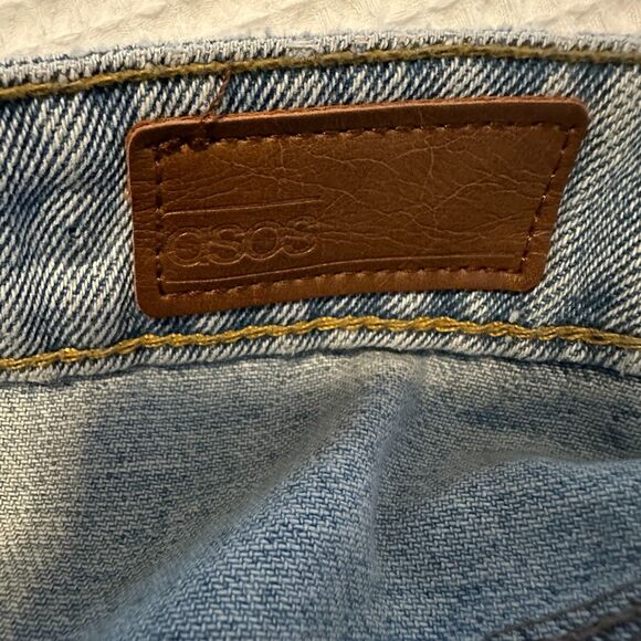 ASOS Embroidered High-Rise Jeans Size 28 - Picture 8 of 9